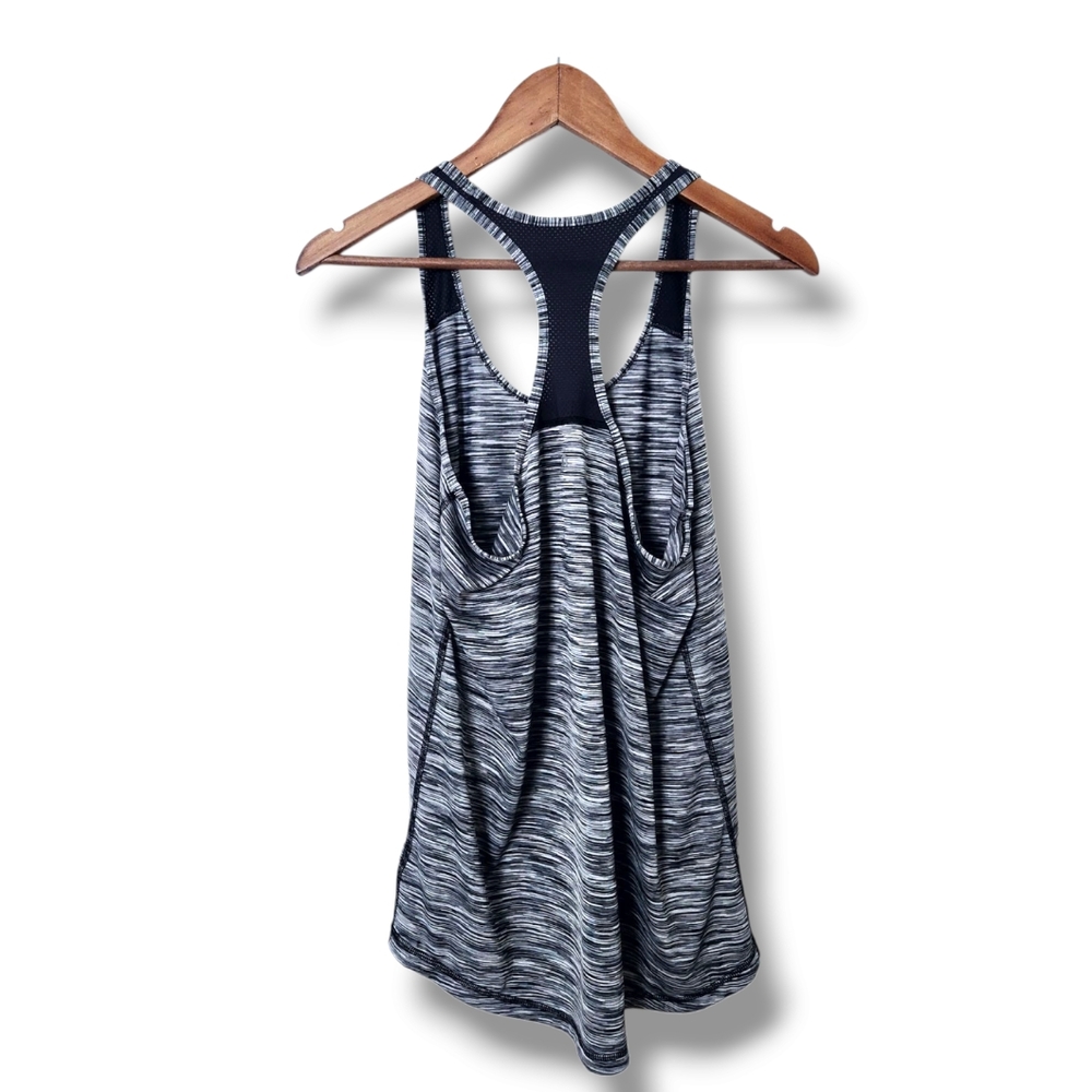 Xersion Slim Fit Racer Back Static Black & White Tank Top | Large - Picture 7 of 8